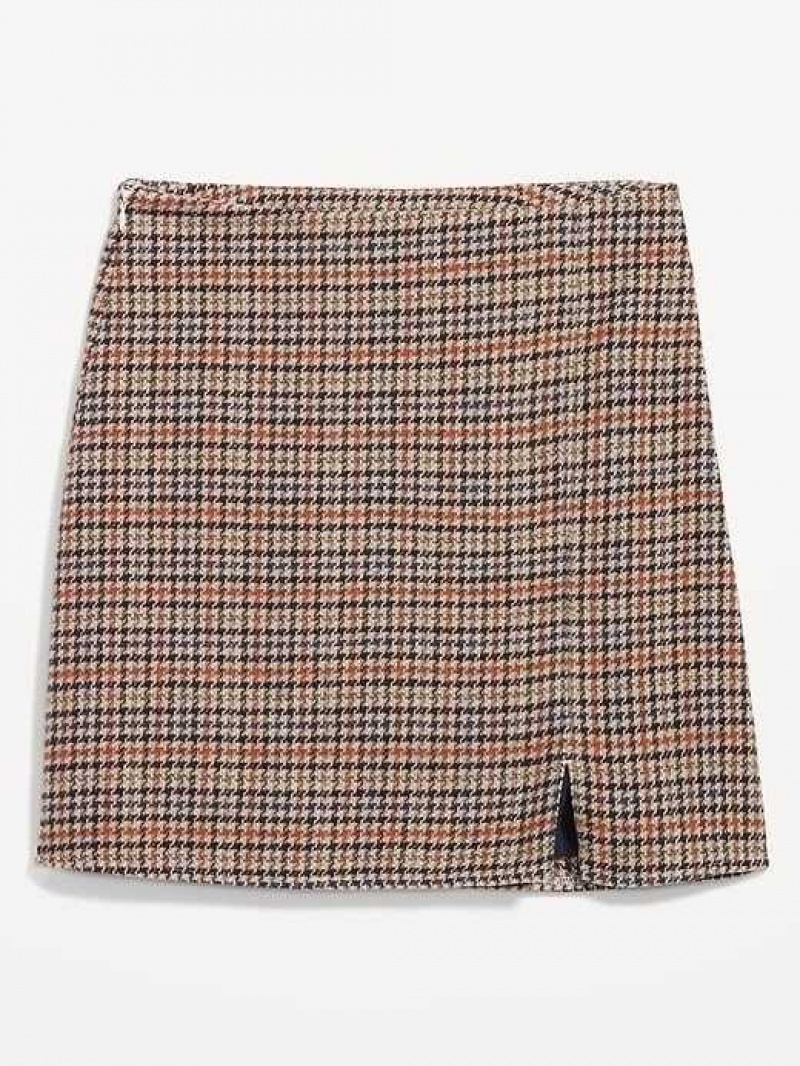 Old Navy High-Waisted Mini Skirt Brown | BND865723