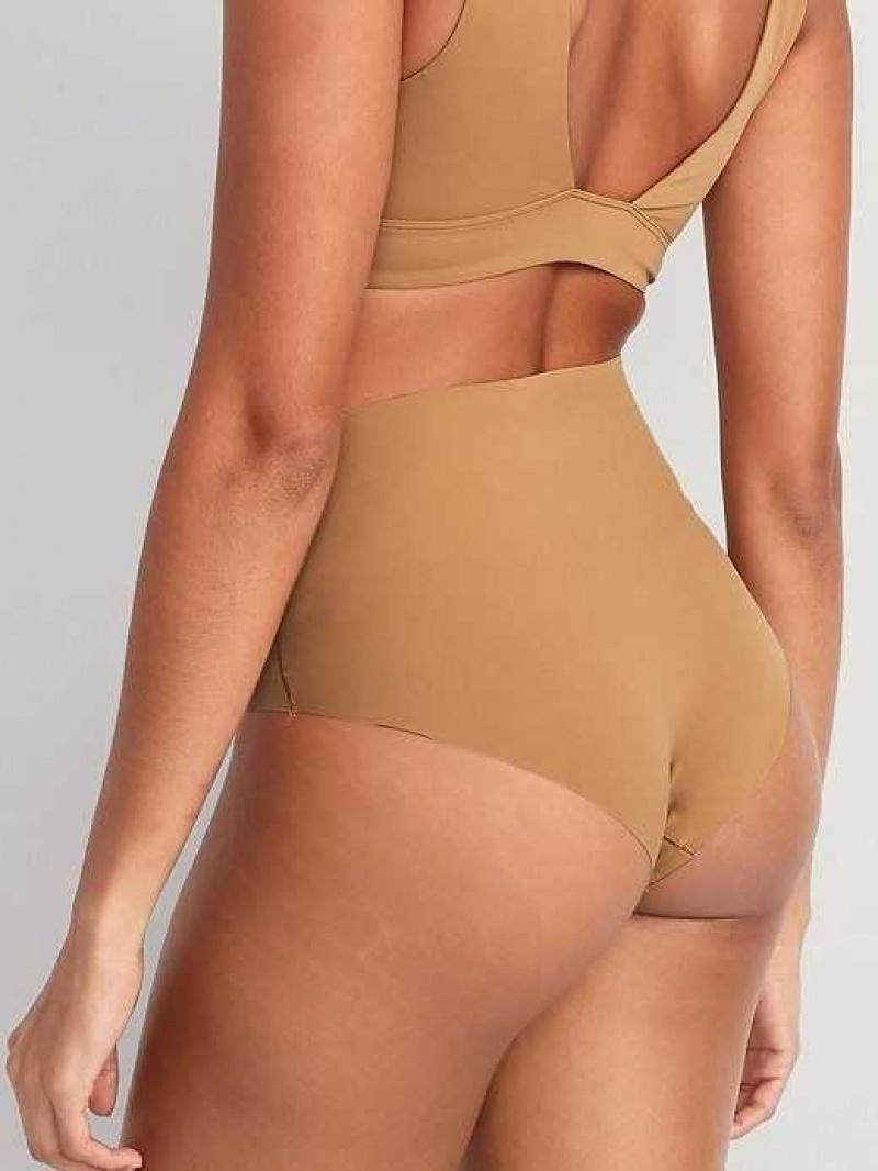 Old Navy High-Waisted No-Show Bikini Underwear Beige | LKX714602