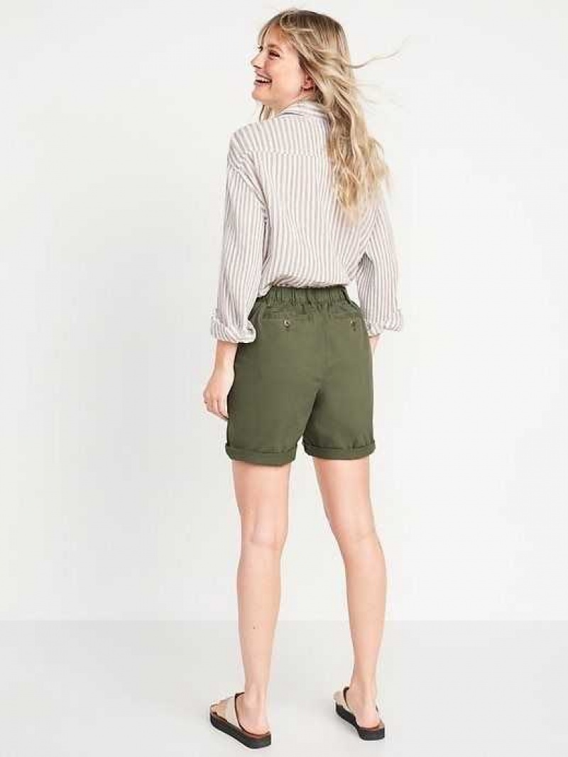 Old Navy High-Waisted OGC Pull-On Chino Shorts Alpine Tundra | VGQ841627