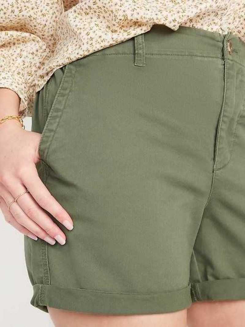 Old Navy High-Waisted OGC Pull-On Chino Shorts Alpine Tundra | VDN875146