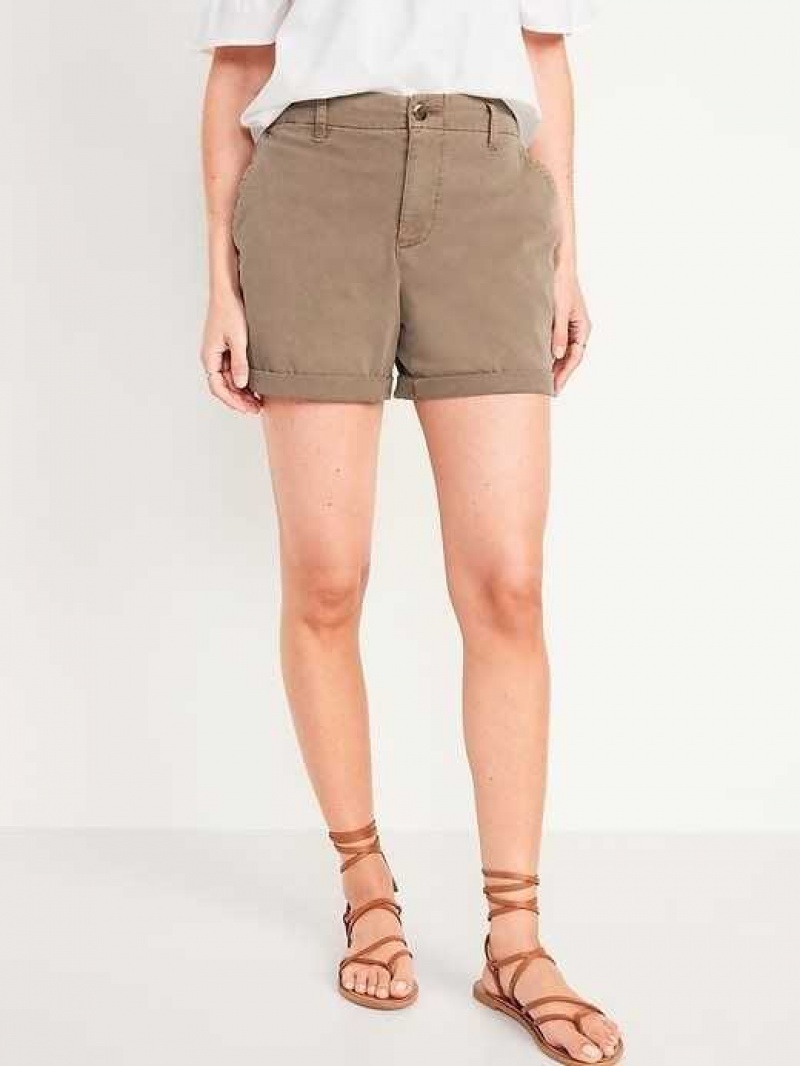 Old Navy High-Waisted OGC Pull-On Chino Shorts Sisal | RXM857104