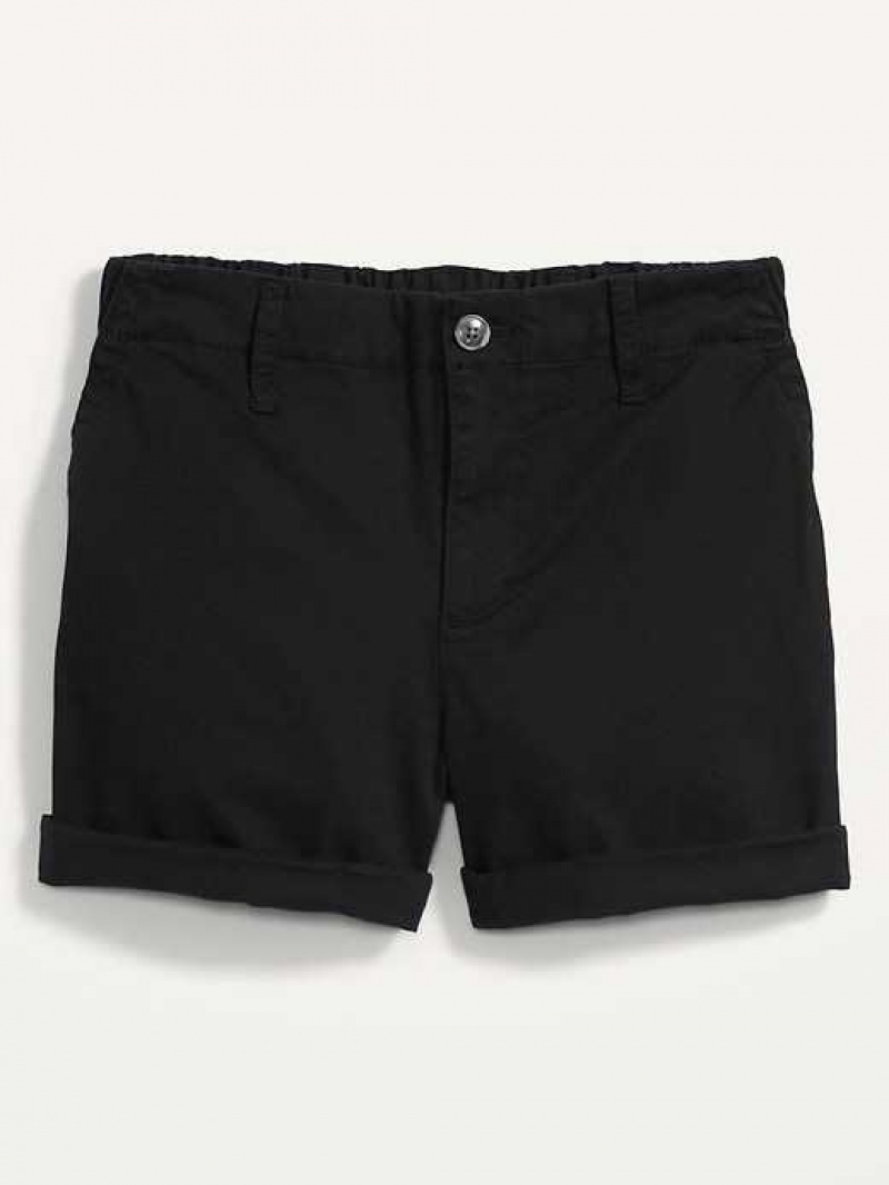 Old Navy High-Waisted OGC Pull-On Chino Shorts Black | ROH082596