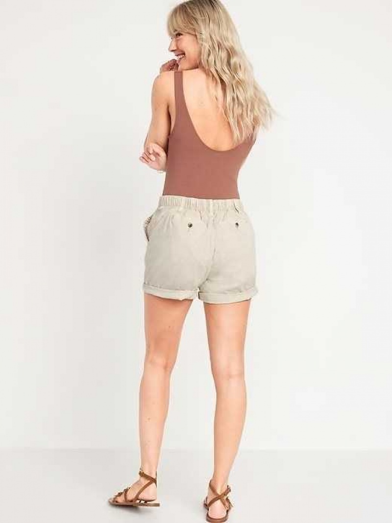 Old Navy High-Waisted OGC Pull-On Chino Shorts Grey | RMT852036