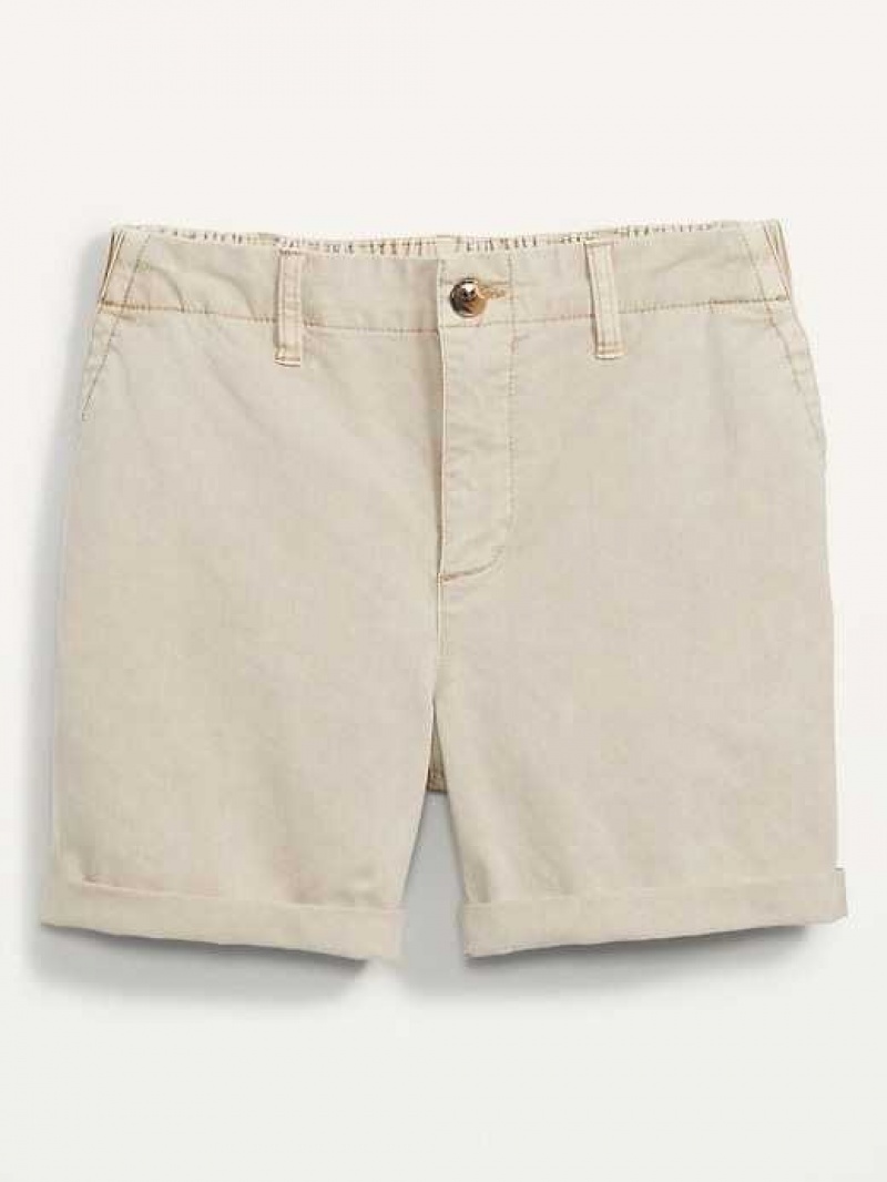 Old Navy High-Waisted OGC Pull-On Chino Shorts Grey | RMT852036