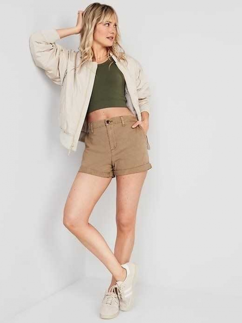 Old Navy High-Waisted OGC Pull-On Chino Shorts -- 3.5-inch inseam Sisal | YWP217498