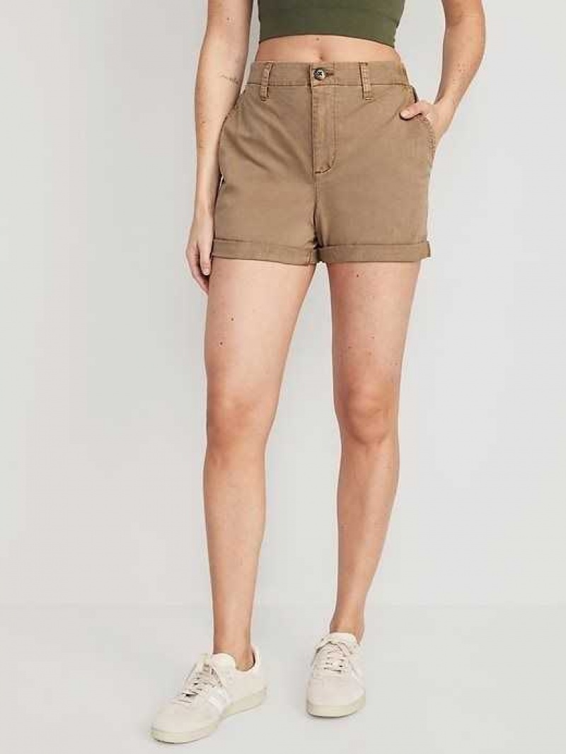 Old Navy High-Waisted OGC Pull-On Chino Shorts -- 3.5-inch inseam Sisal | YWP217498