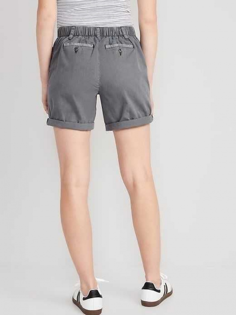 Old Navy High-Waisted OGC Pull-On Chino Shorts Panther | YUM436821