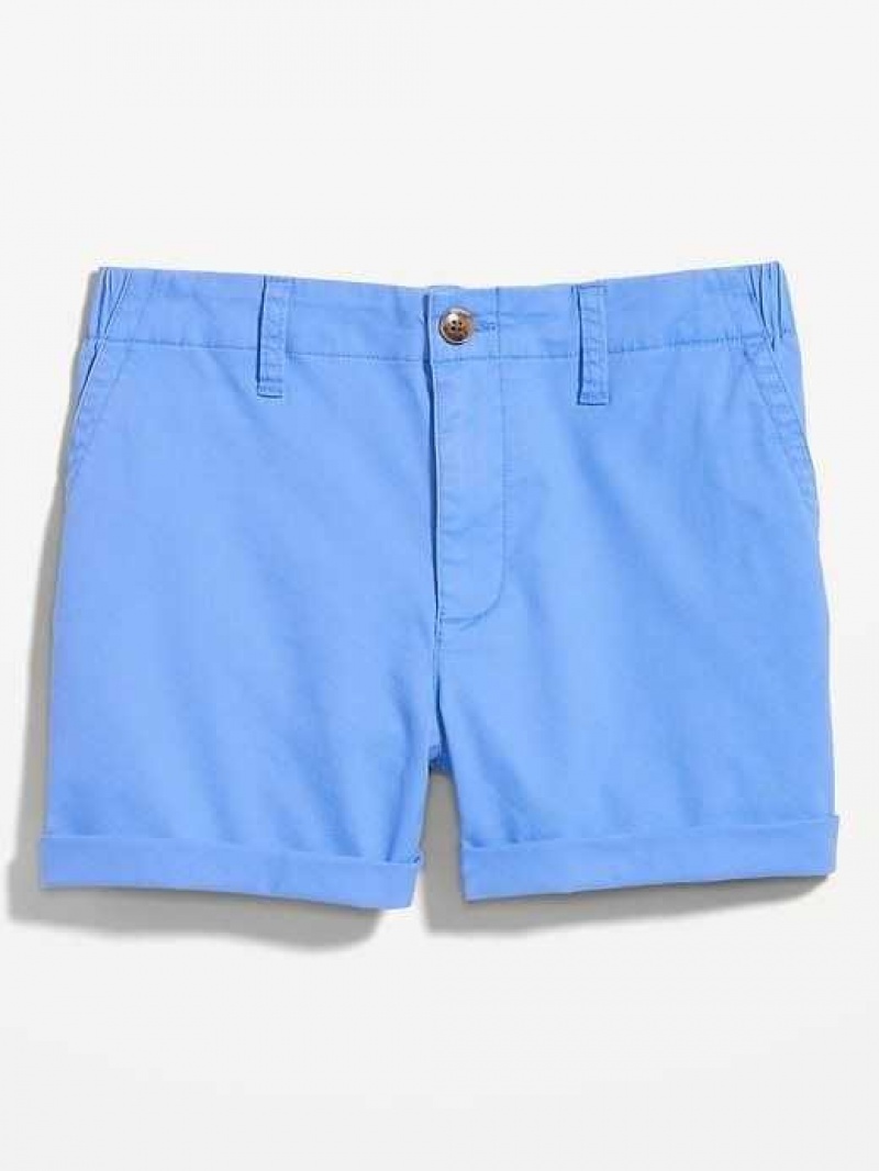 Old Navy High-Waisted OGC Pull-On Chino Shorts -- 3.5-inch inseam Blue | NEW396104