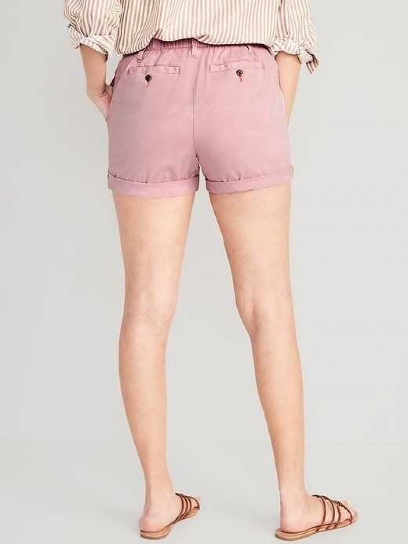 Old Navy High-Waisted OGC Pull-On Chino Shorts -- 3.5-inch inseam Pink | MHY180962