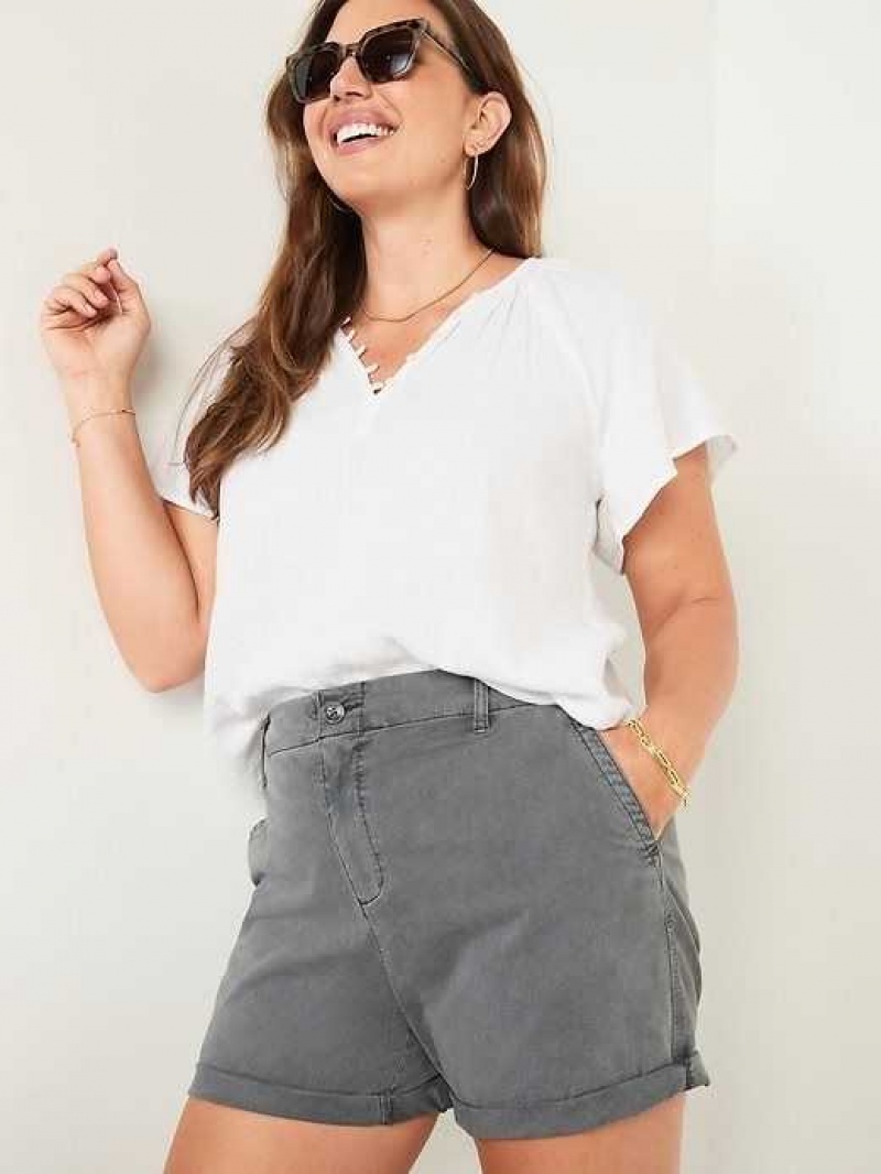 Old Navy High-Waisted OGC Pull-On Chino Shorts Panther | LOR608517