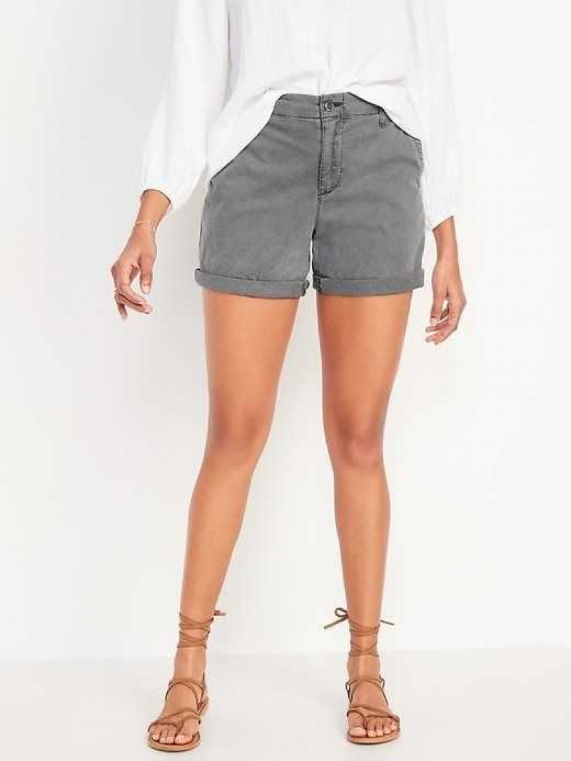 Old Navy High-Waisted OGC Pull-On Chino Shorts Panther | LOR608517