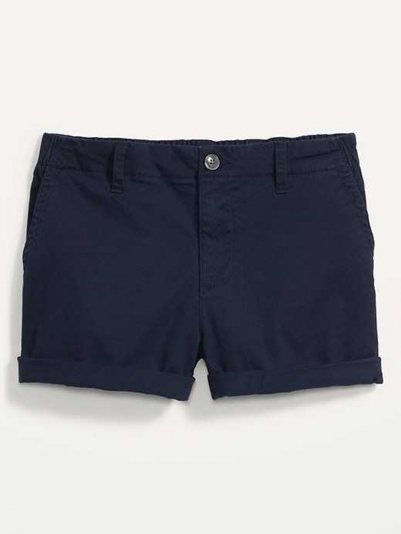 Old Navy High-Waisted OGC Pull-On Chino Shorts Navy | KFP648327