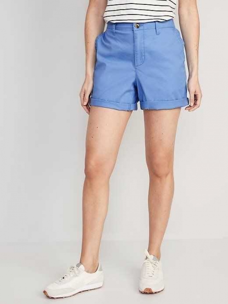 Old Navy High-Waisted OGC Pull-On Chino Shorts Blue | GQU016598