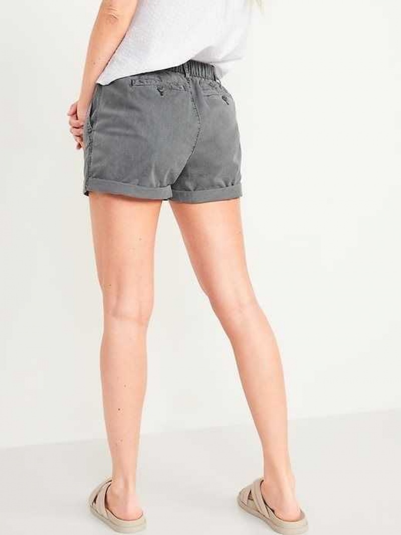 Old Navy High-Waisted OGC Pull-On Chino Shorts Panther | VYU807163