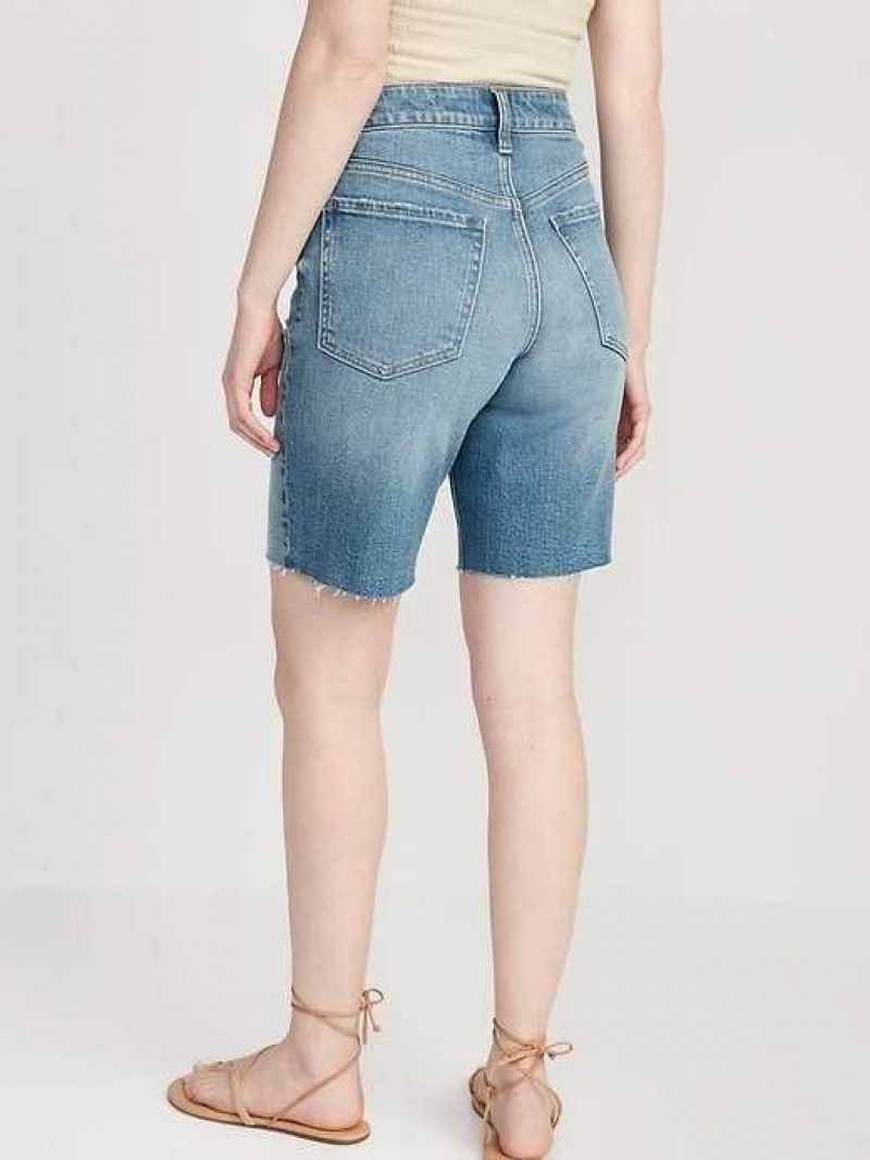 Old Navy High-Waisted OG Loose Button-Fly Jean Shorts Lila | JLO862710