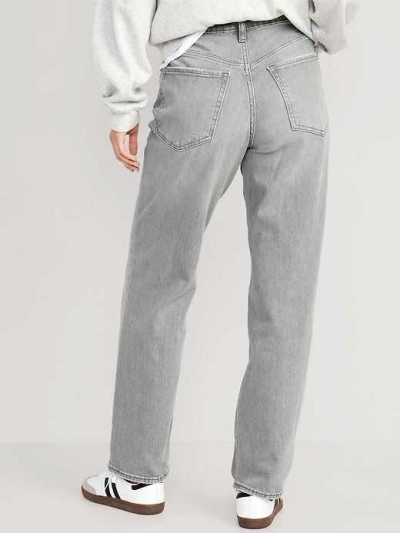 Old Navy High-Waisted OG Loose Jeans Grey Wash | WJP154628