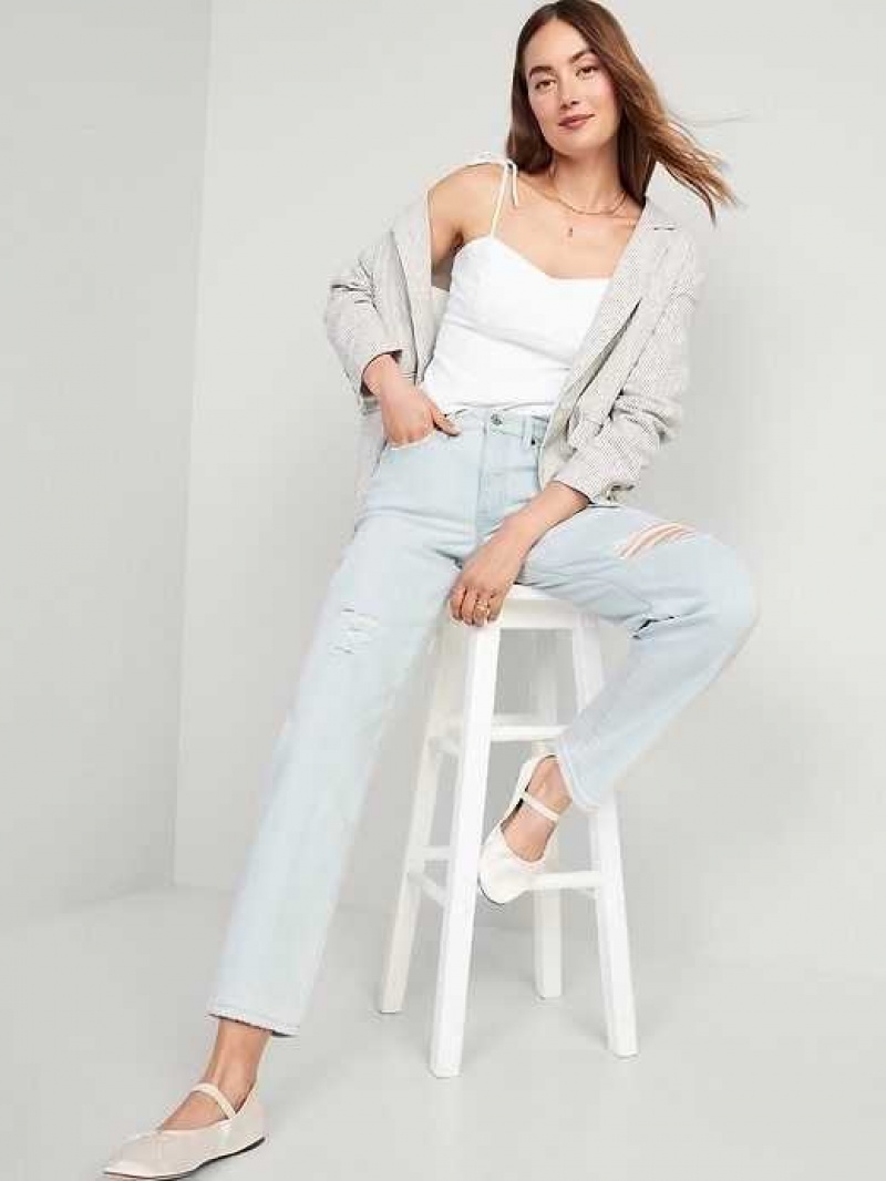 Old Navy High-Waisted OG Loose Ripped Jeans Katja Damage | PSR240638