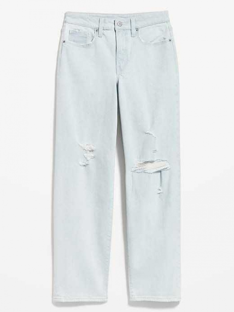 Old Navy High-Waisted OG Loose Ripped Jeans Katja Damage | PSR240638