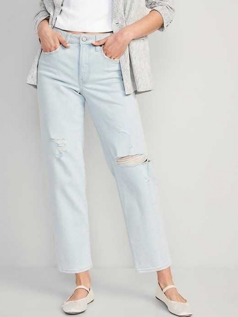 Old Navy High-Waisted OG Loose Ripped Jeans Katja Damage | PSR240638