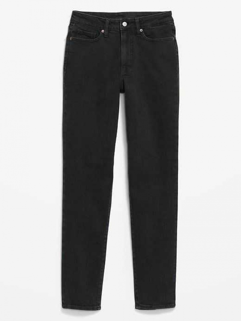 Old Navy High-Waisted OG Straight Black Jeans Moon Shade | KCG429173