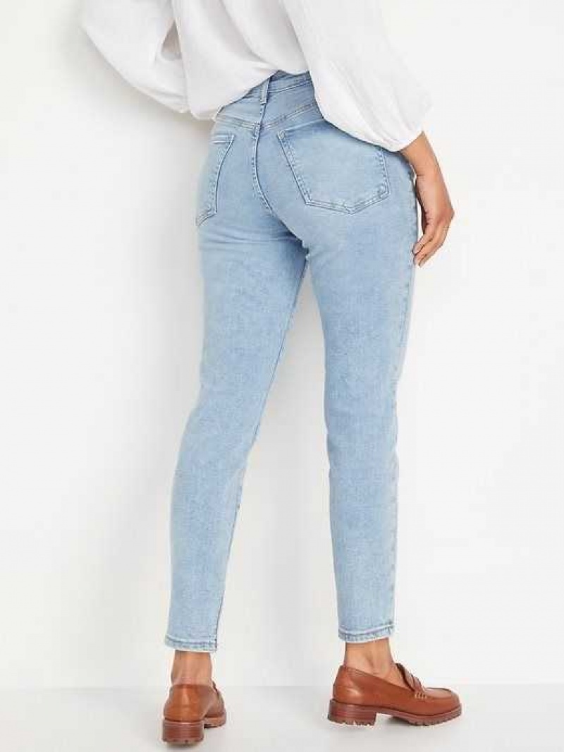 Old Navy High-Waisted OG Straight Button-Fly Extra-Stretch Jeans Kittycat | DBN925068