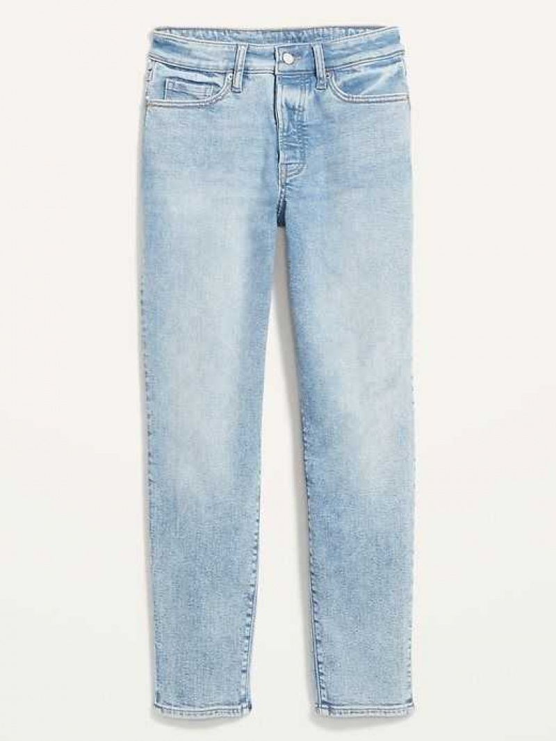 Old Navy High-Waisted OG Straight Button-Fly Extra-Stretch Jeans Kittycat | DBN925068