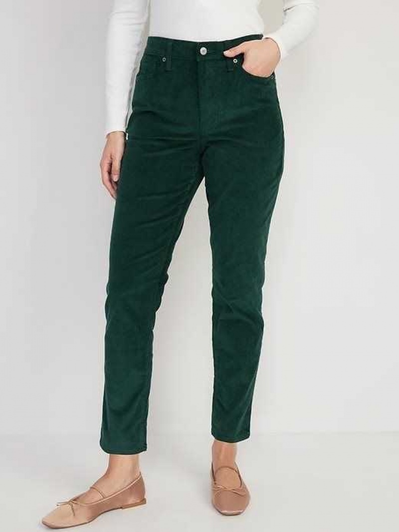 Old Navy High-Waisted OG Straight Corduroy Ankle Pants Turquoise | OPS260354