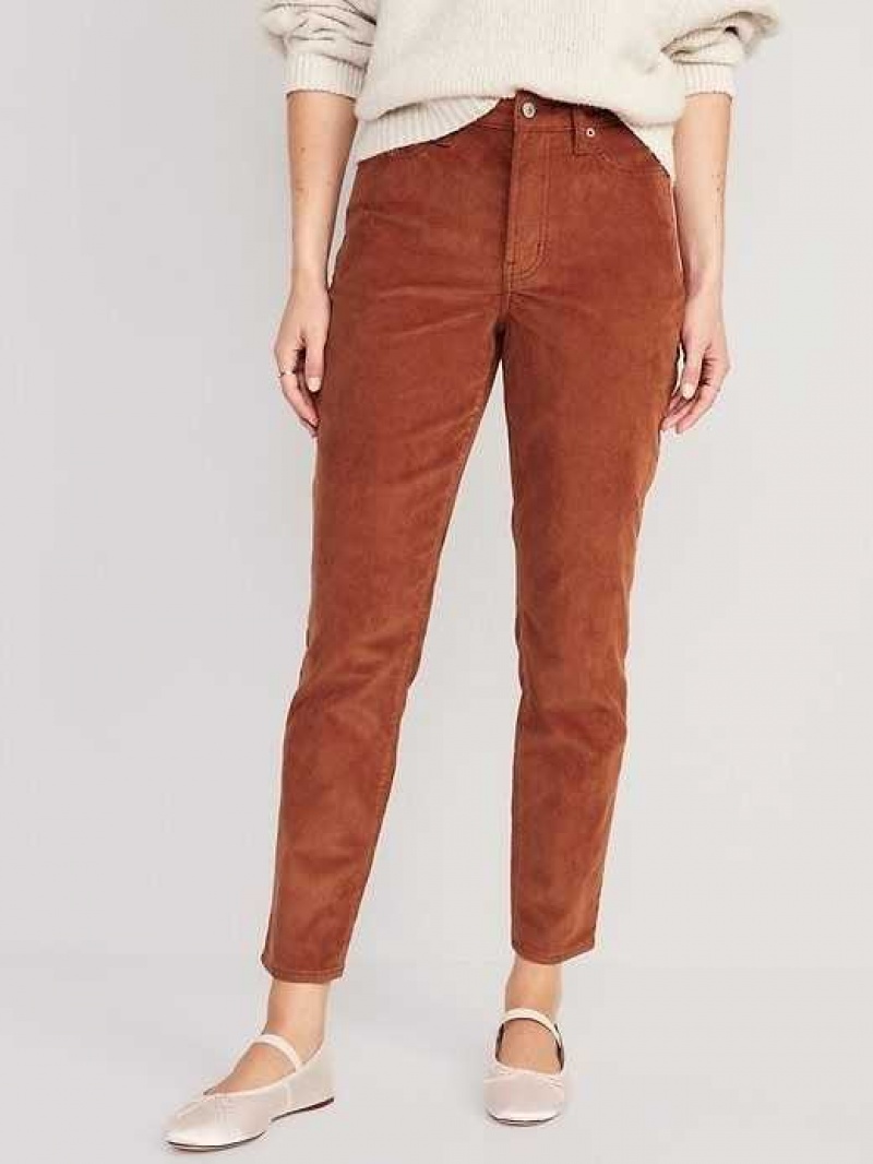 Old Navy High-Waisted OG Straight Corduroy Ankle Pants Umbria | IGQ294753