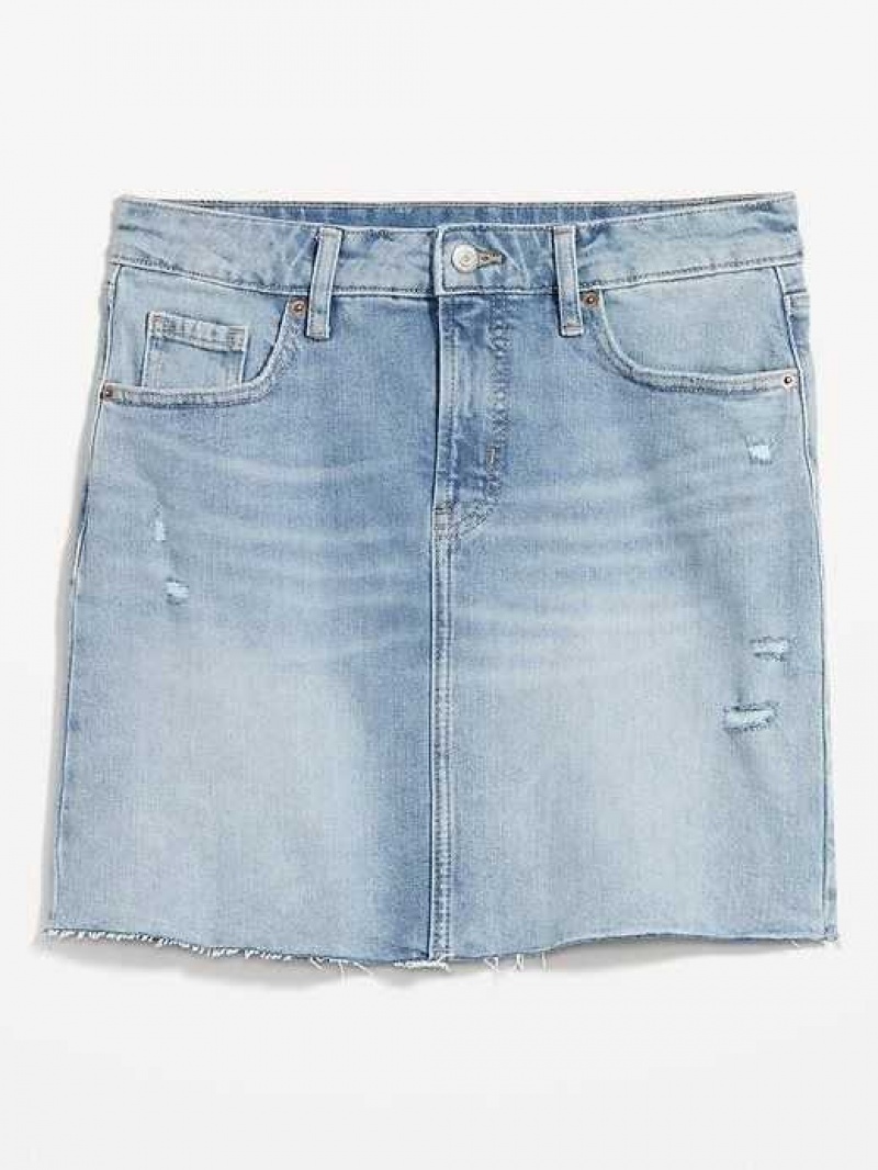 Old Navy High-Waisted OG Straight Cut-Off Mini Jean Skirt Myra | MKJ205318