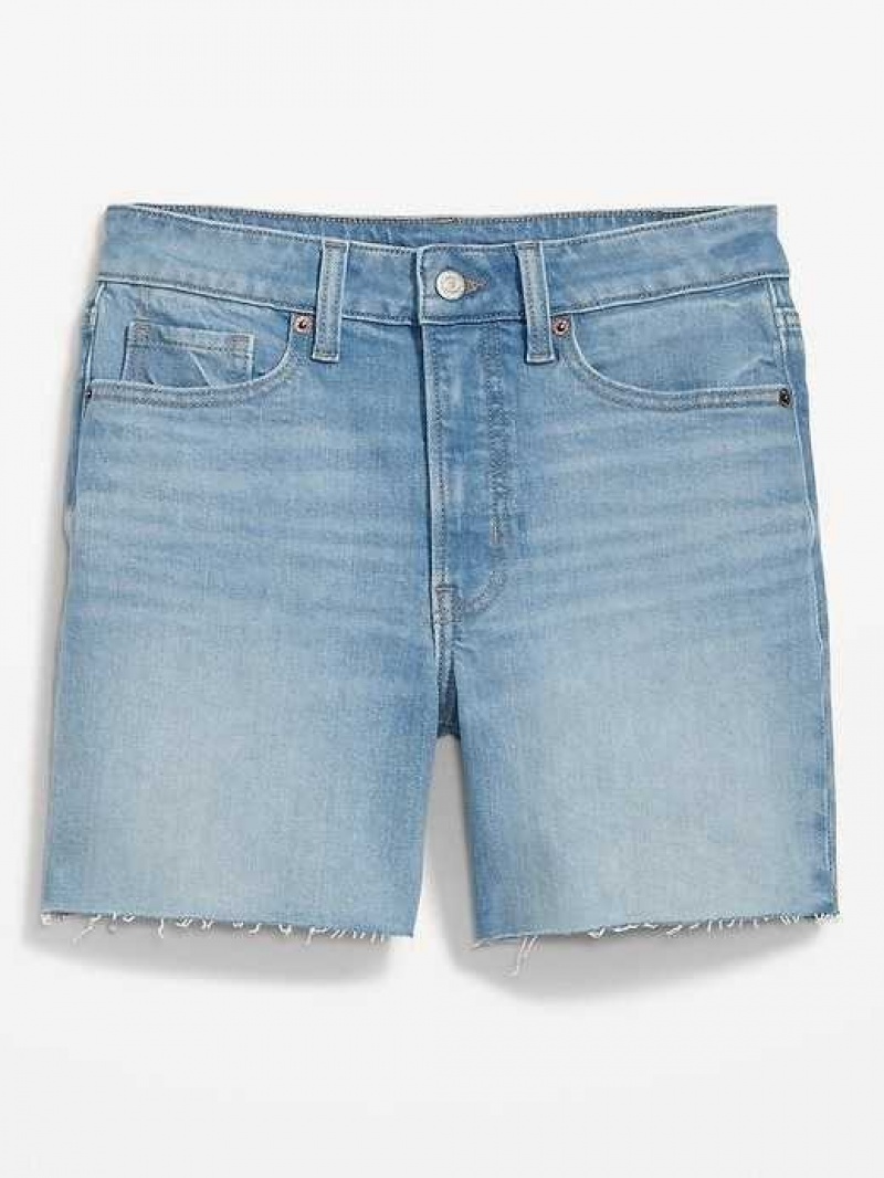 Old Navy High-Waisted OG Straight Cut-Off Jean Shorts Light Wash | WGM520643