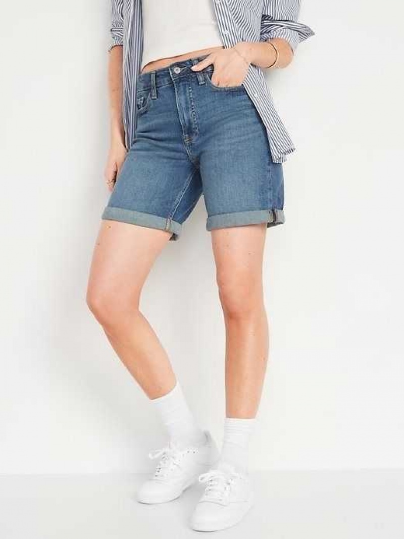 Old Navy High-Waisted OG Straight Jean Shorts Suki | VGP107942