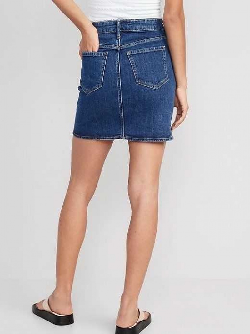 Old Navy High-Waisted OG Straight Mini Jean Skirt Max | RFS126748