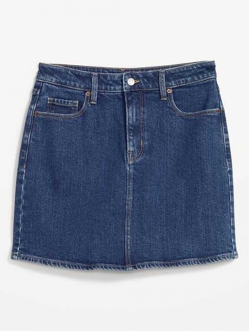 Old Navy High-Waisted OG Straight Mini Jean Skirt Max | RFS126748