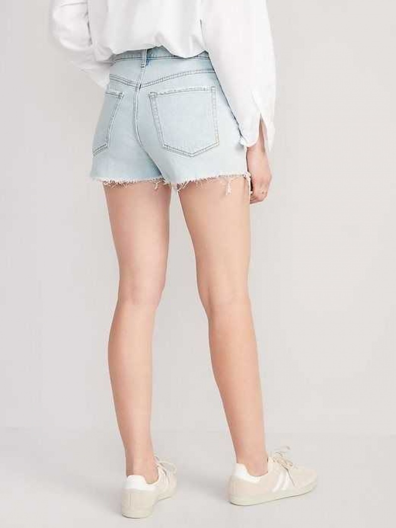 Old Navy High-Waisted OG Straight Ripped Jean Shorts Leif | VJT198357