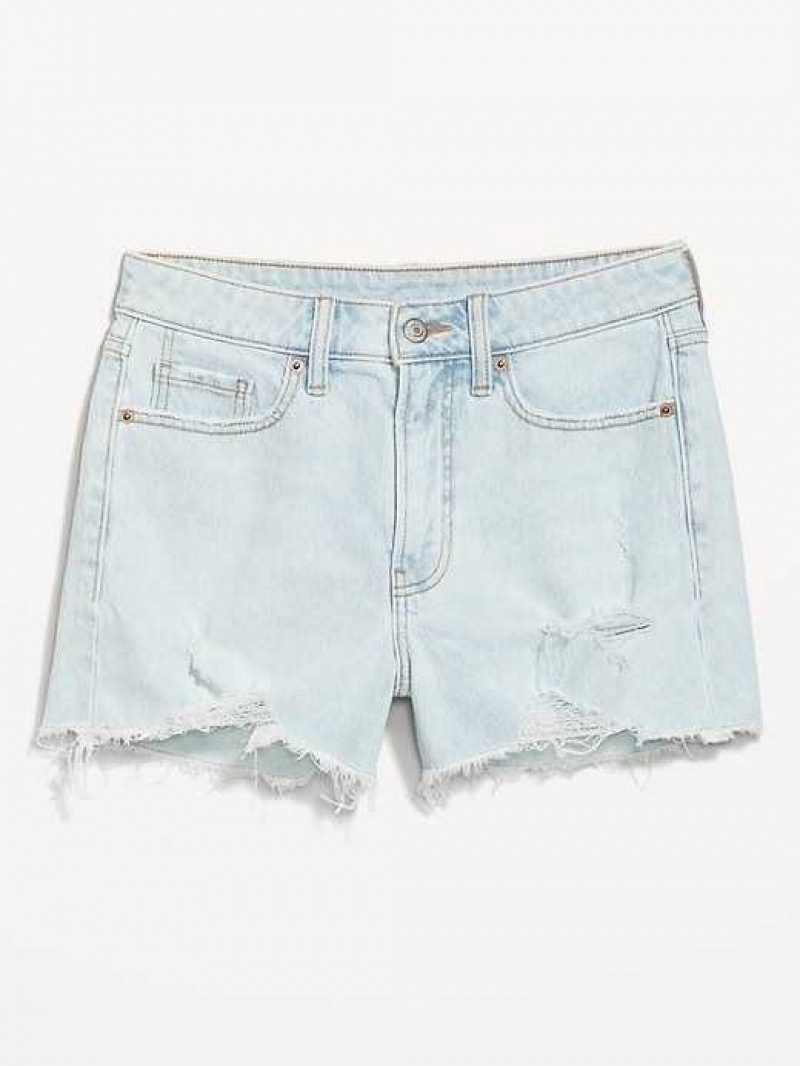 Old Navy High-Waisted OG Straight Ripped Jean Shorts Leif | VJT198357