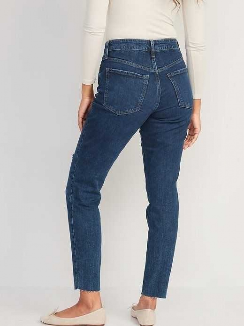 Old Navy High-Waisted O.G. Straight Ripped Cut-Off Jeans Ayla | TOU251340