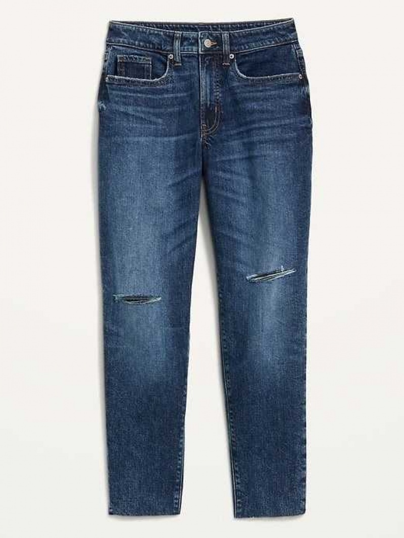 Old Navy High-Waisted O.G. Straight Ripped Cut-Off Jeans Ayla | TOU251340