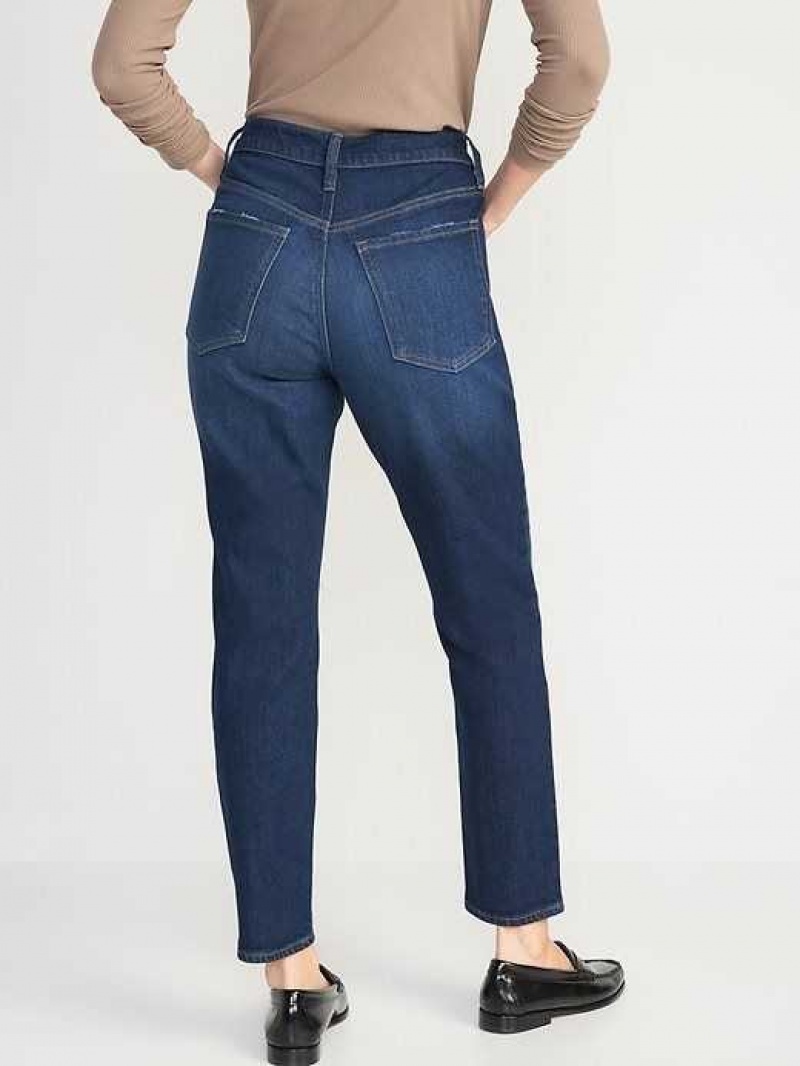 Old Navy High-Waisted OG Straight Ripped Ankle Jeans Adley | JOX051278