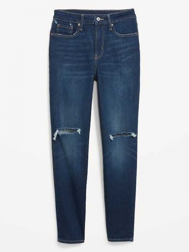 Old Navy High-Waisted OG Straight Ripped Ankle Jeans Adley | JOX051278