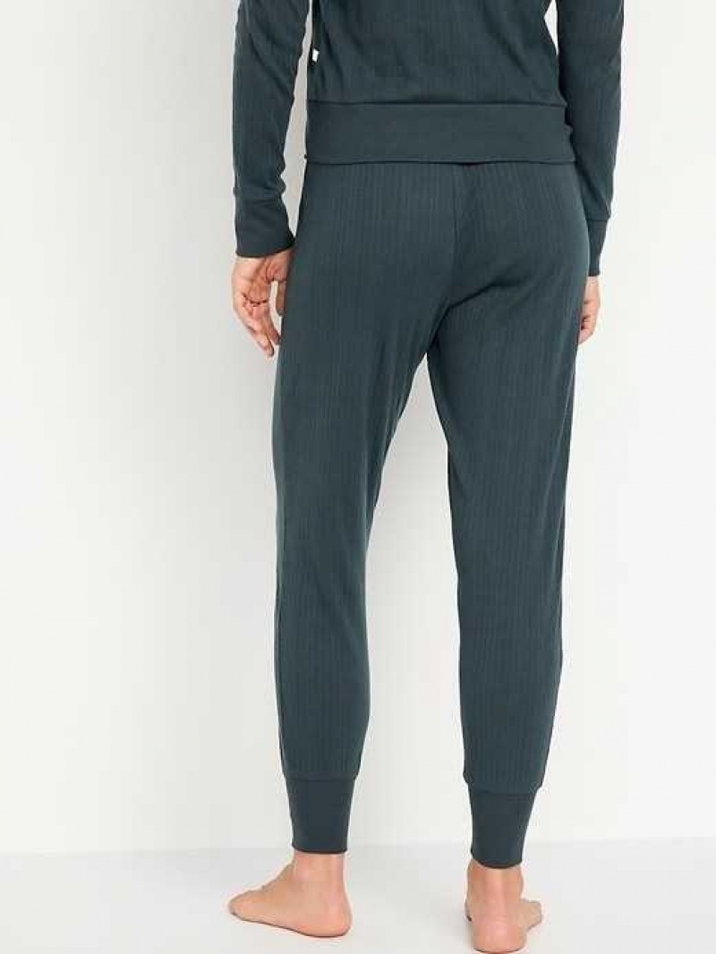 Old Navy High-Waisted Pajama Jogger Pants Deep Green | VCG025187