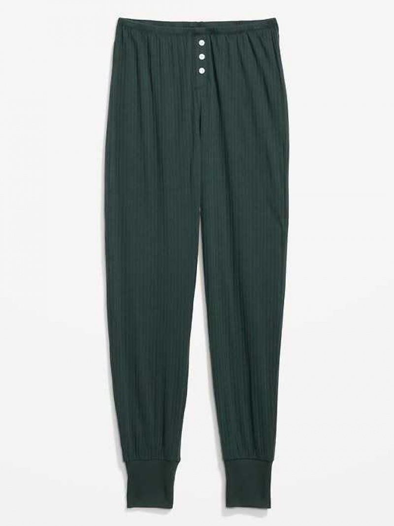 Old Navy High-Waisted Pajama Jogger Pants Deep Green | VCG025187