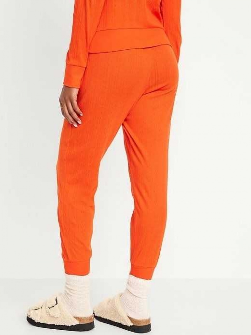 Old Navy High-Waisted Pajama Jogger Pants Hot Tamale | ZVX913208