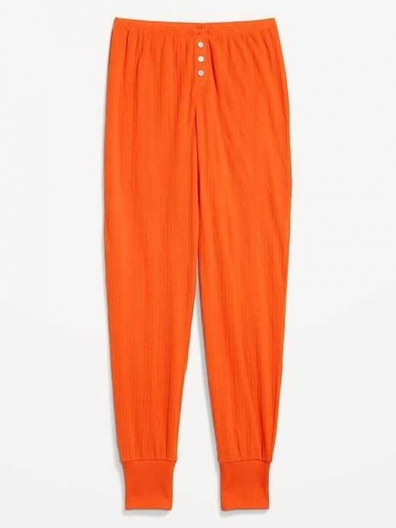 Old Navy High-Waisted Pajama Jogger Pants Hot Tamale | ZVX913208