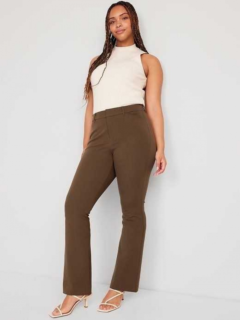 Old Navy High-Waisted Pixie Flare Pants Espresso | IPJ687521