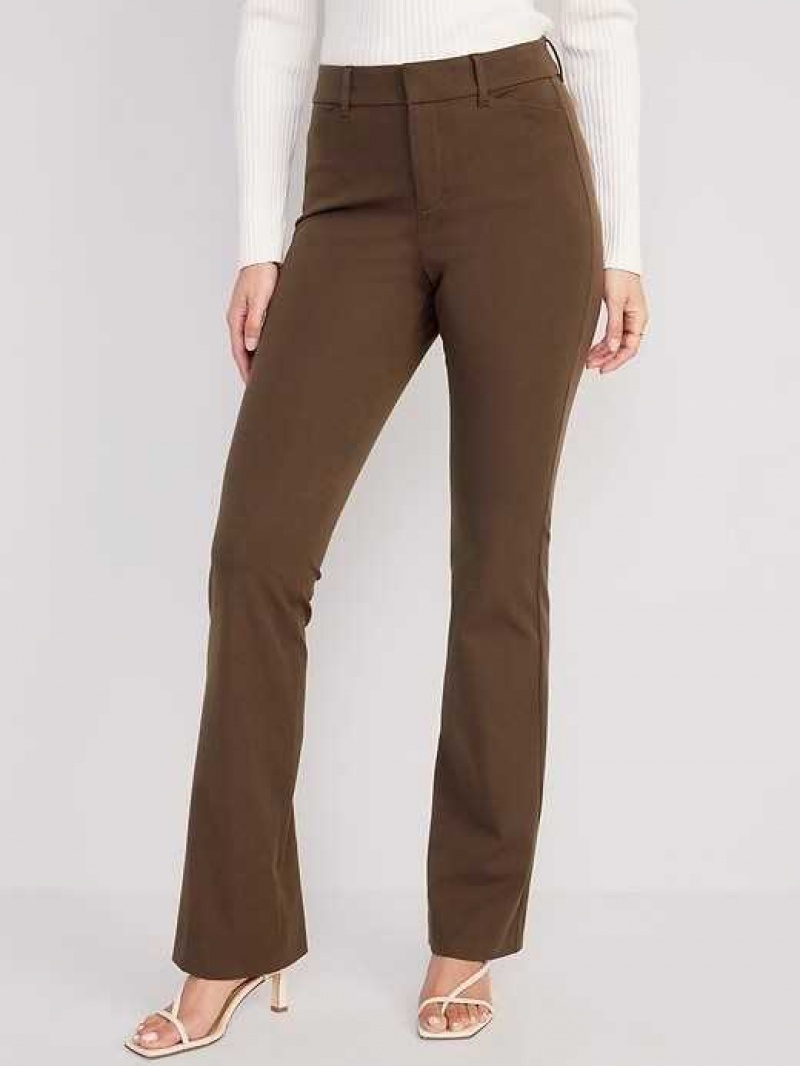 Old Navy High-Waisted Pixie Flare Pants Espresso | IPJ687521