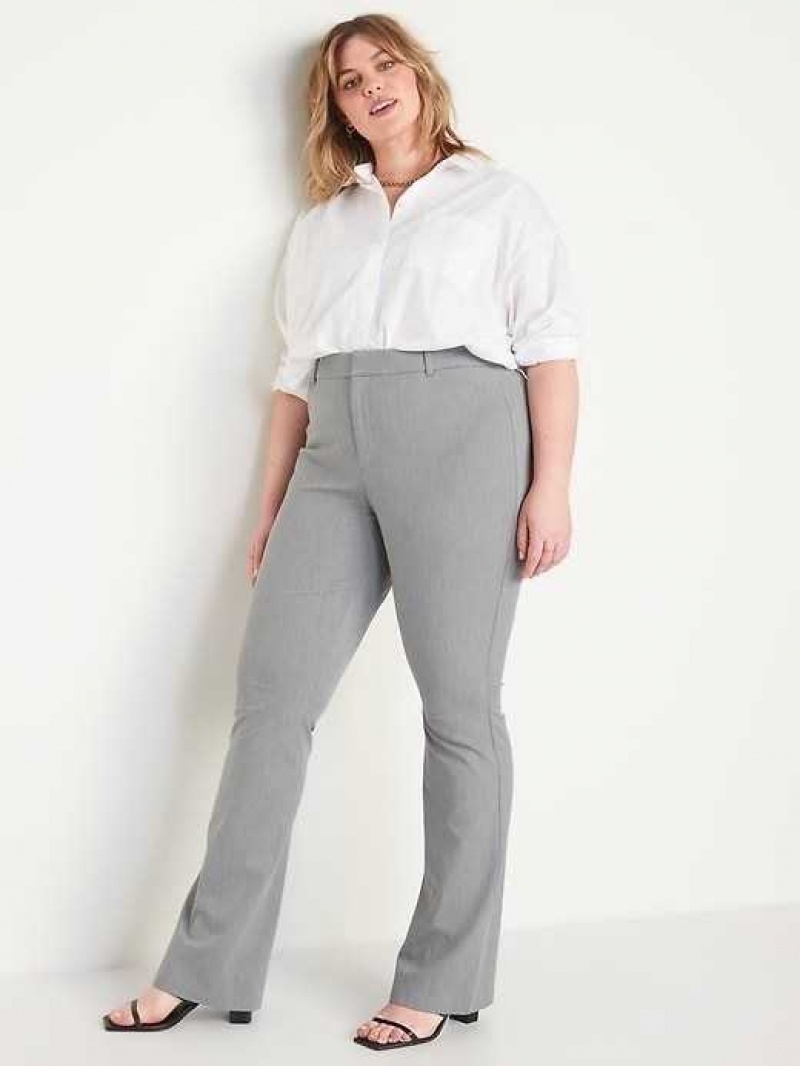 Old Navy High-Waisted Pixie Flare Pants Light Grey | FCV271590