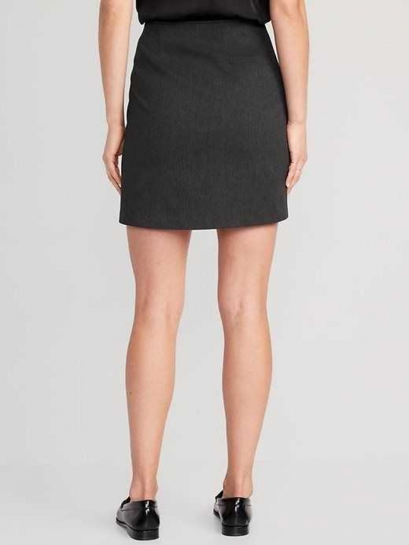 Old Navy High-Waisted Pixie Mini Skirt Dark Grey | DFE960541