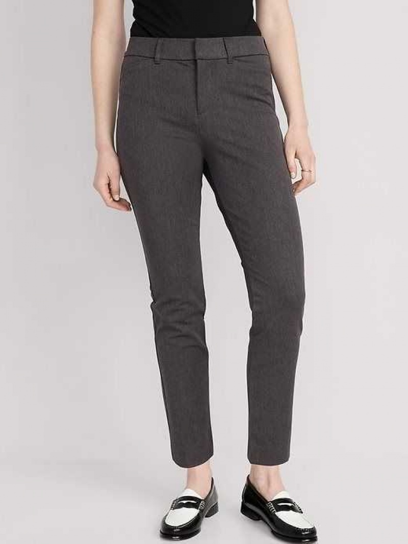 Old Navy High-Waisted Pixie Skinny Ankle Pants Dark Grey | JVK790463