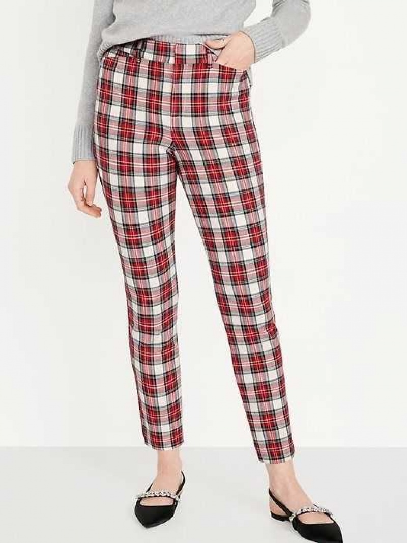 Old Navy High-Waisted Pixie Skinny Ankle Pants Red | DWG783269