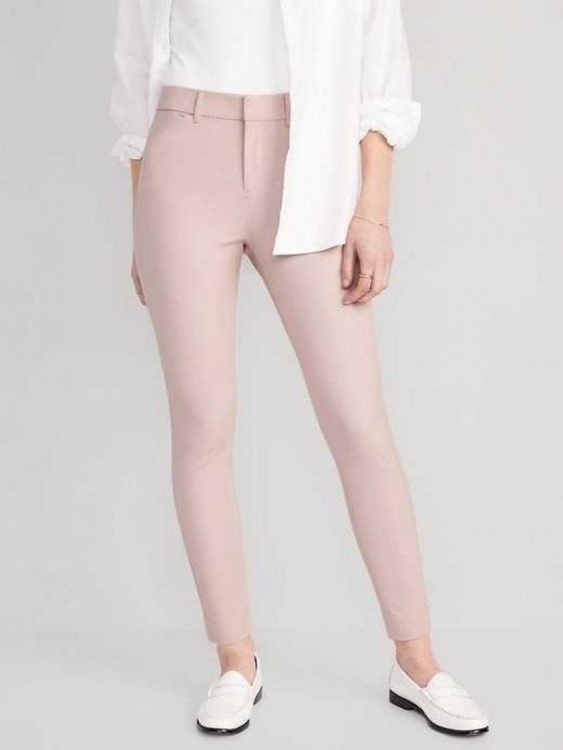 Old Navy High-Waisted Pixie Skinny Ankle Pants Pink | ZTP825390